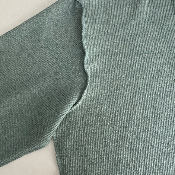 Urban Outfitters Jax inside Out Notched Neck Green Sweatshirt - Picture 4 of 8